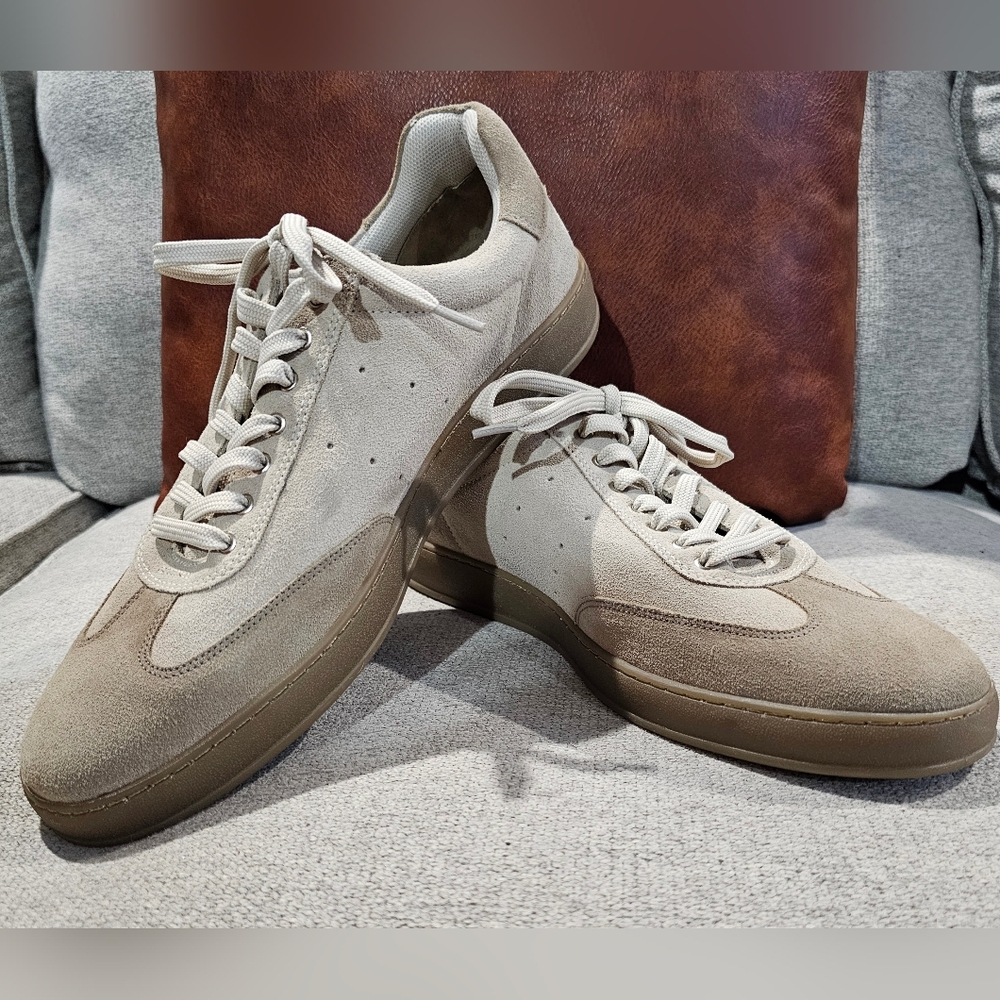 NWOB SECTIONX Men's Tan & Beige Suede Shoes. Size 12M